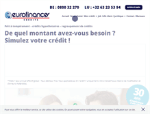 Tablet Screenshot of euro-finances.be